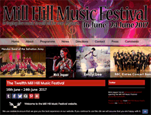 Tablet Screenshot of millhillmusicfest.co.uk